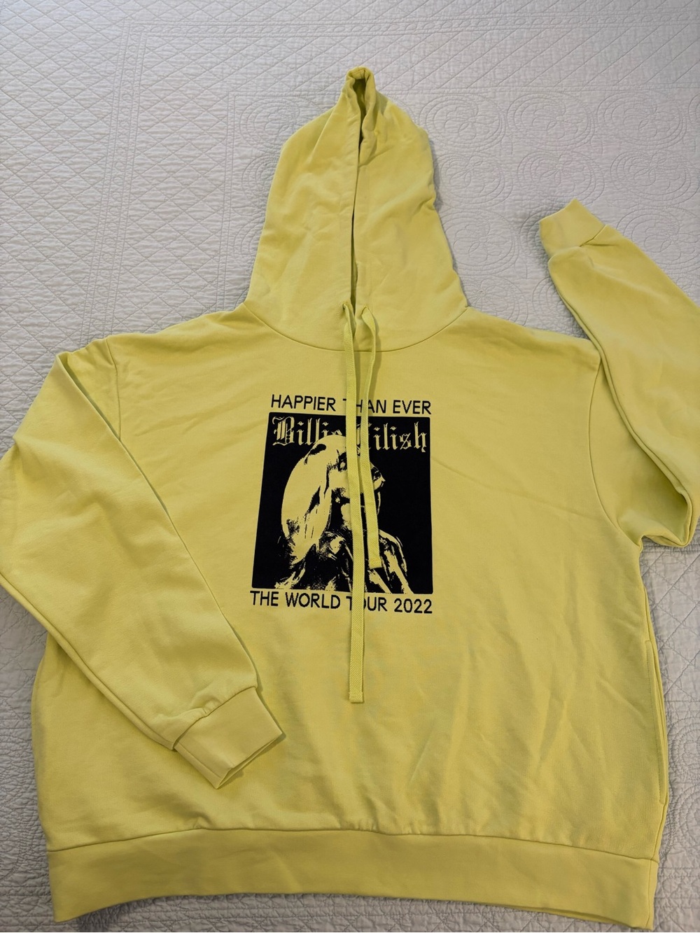 Billie Eilish hoodie. Happier Than Ever Tour. Size  large.